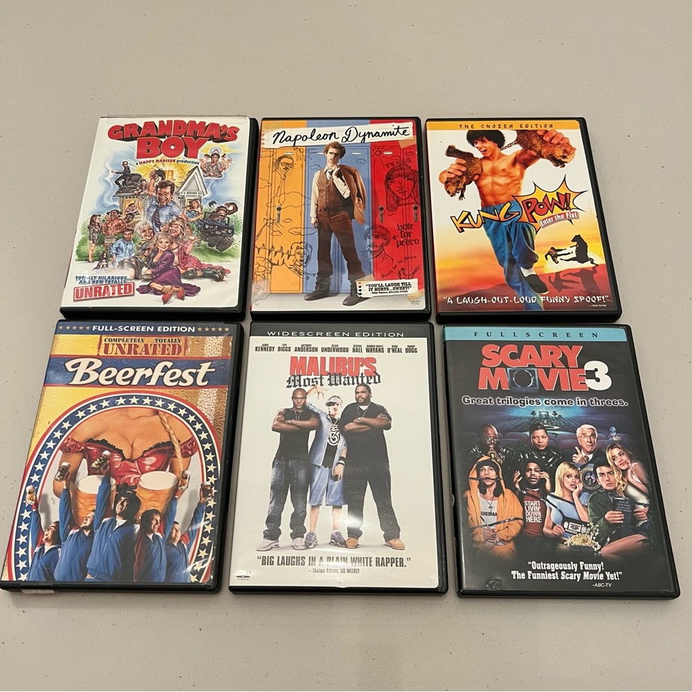 6 Raunchy Comedy DVD Movie Bundle